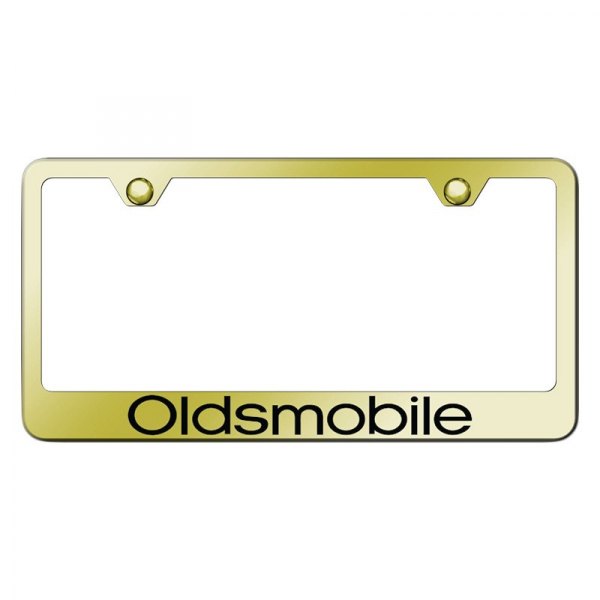 Autogold® - License Plate Frame with Laser Etched Oldsmobile Logo
