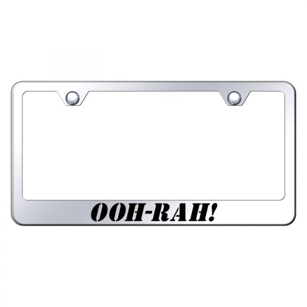 Autogold® - License Plate Frame with Laser Etched OOH-RAH! Logo