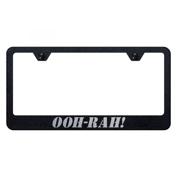 Autogold® - License Plate Frame with Laser Etched OOH-RAH! Logo