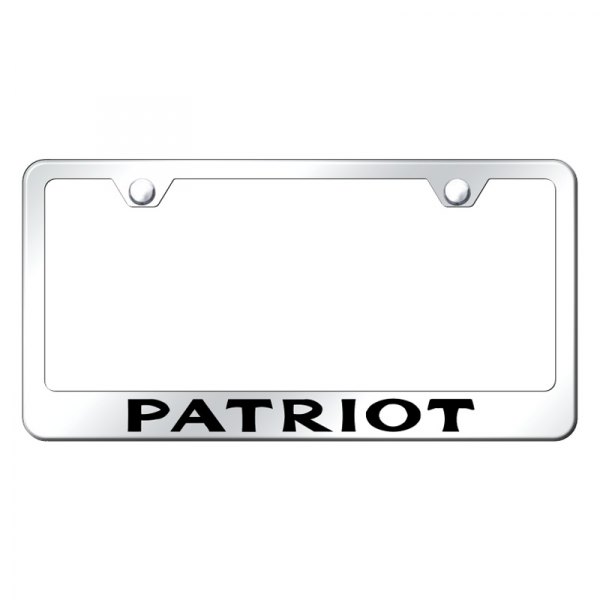 Autogold® - License Plate Frame with Laser Etched Patriot Logo