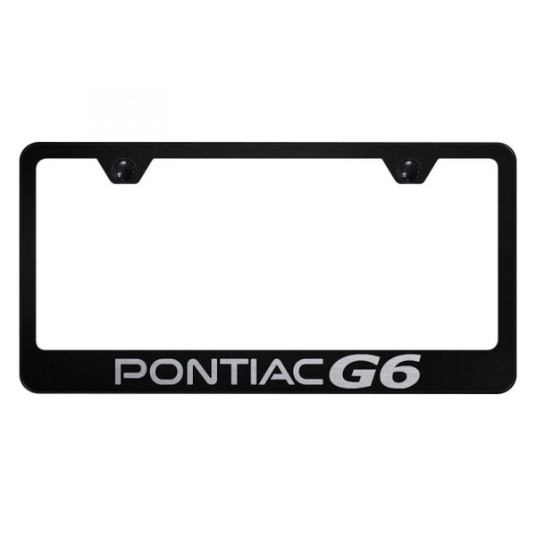 Autogold® - License Plate Frame with Laser Etched Pontiac G6 Logo