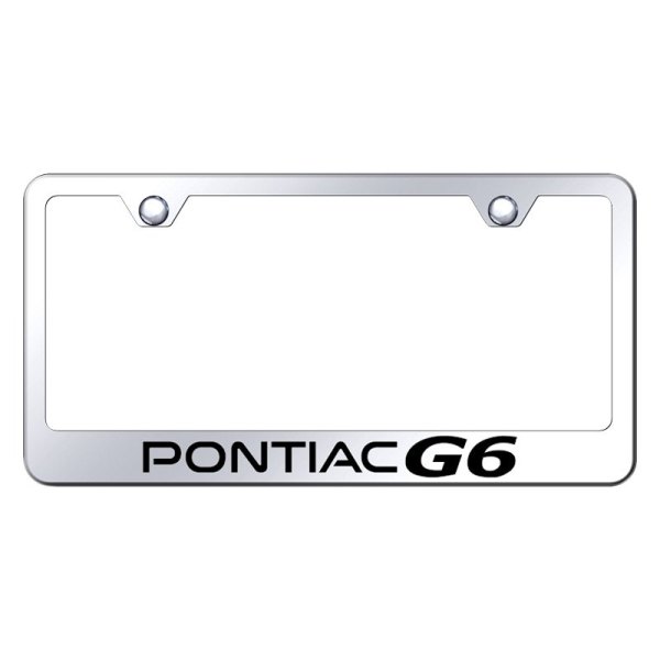 Autogold® - License Plate Frame with Laser Etched Pontiac G6 Logo