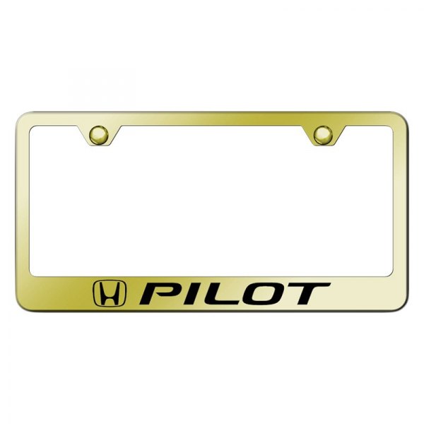 Autogold® - License Plate Frame with Laser Etched Pilot Logo