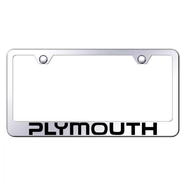 Autogold® - License Plate Frame with Laser Etched Plymouth Logo