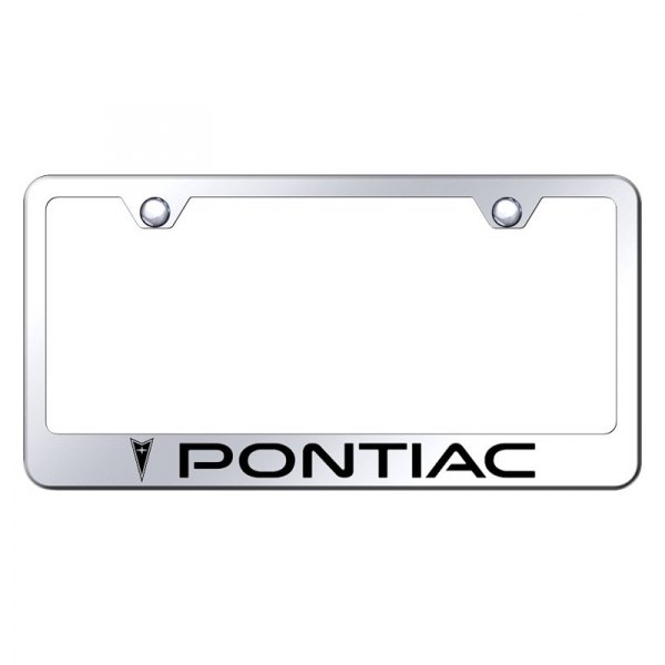Autogold® - License Plate Frame with Laser Etched Pontiac Logo