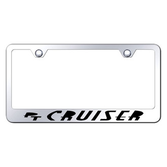 Autogold® - Chrome License Plate Frame with Laser Etched PT Cruiser Logo