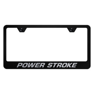 Autogold® - License Plate Frame with Laser Etched Power Stroke Logo