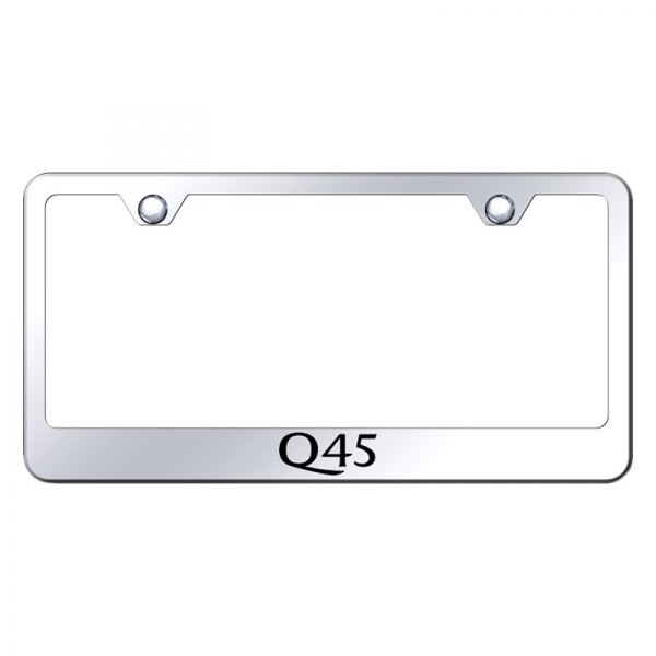 Autogold® - License Plate Frame with Laser Etched Q45 Logo