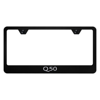 Autogold® - License Plate Frame with Laser Etched Q50 Logo