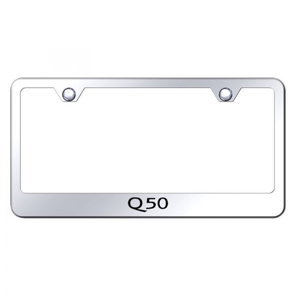 Autogold® - License Plate Frame with Laser Etched Q50 Logo