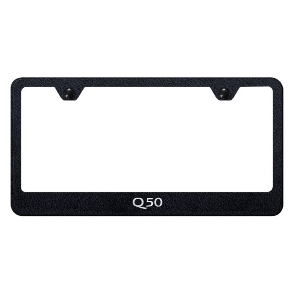 Autogold® - License Plate Frame with Laser Etched Q50 Logo
