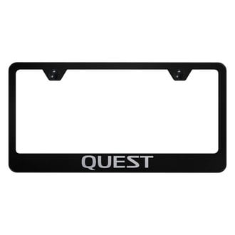 Autogold® - License Plate Frame with Laser Etched Quest Logo