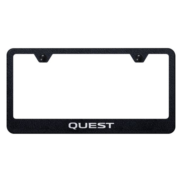 Autogold® - License Plate Frame with Laser Etched Quest Logo