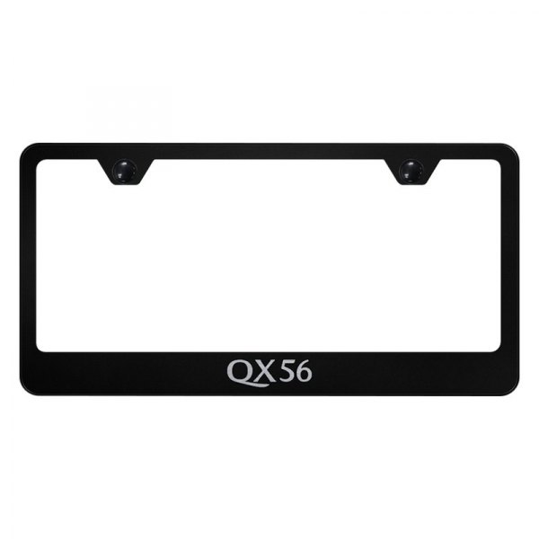 Autogold® - License Plate Frame with Laser Etched QX56 Logo
