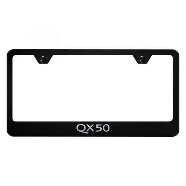 Autogold® - License Plate Frame with Laser Etched QX50 Logo