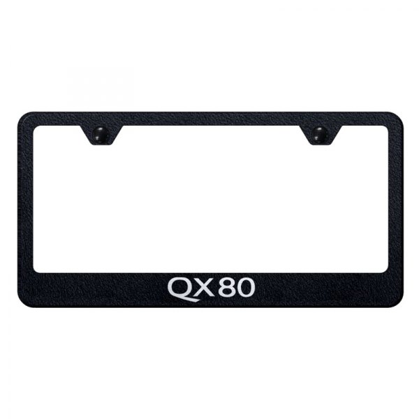 Autogold® - License Plate Frame with Laser Etched QX80 Logo