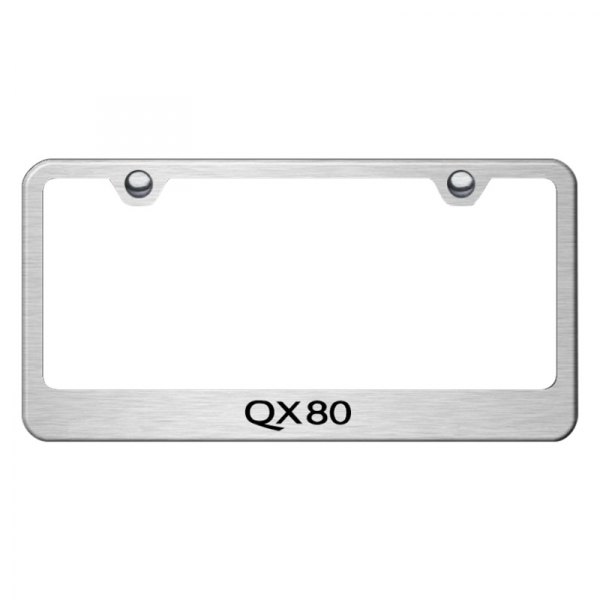 Autogold® - License Plate Frame with Laser Etched QX80 Logo