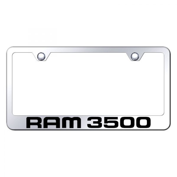 Autogold® - License Plate Frame with Laser Etched Ram 3500 Logo
