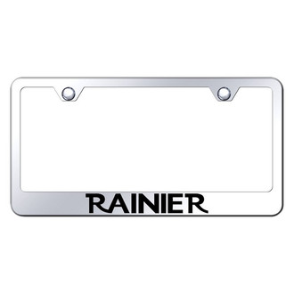 Autogold® - Chrome License Plate Frame with Laser Etched Rainier Logo