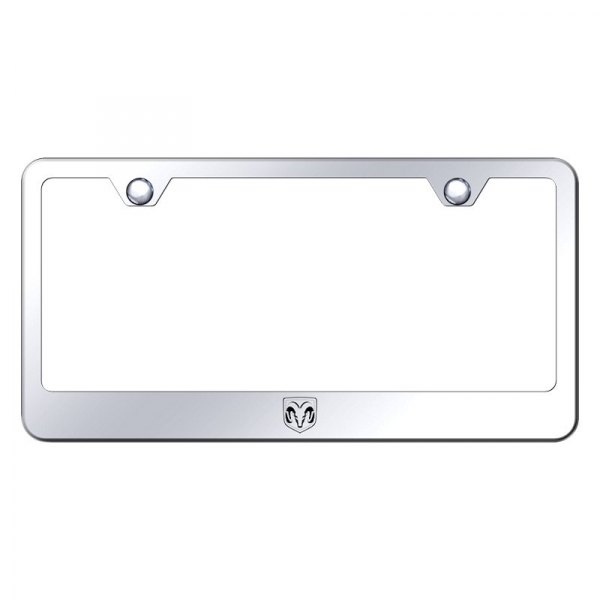 Autogold® - License Plate Frame with Laser Etched Ram Head Logo