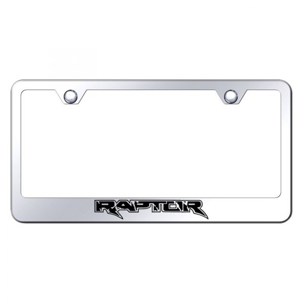 Autogold® - License Plate Frame with Laser Etched Raptor Logo