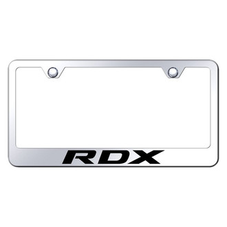 Autogold® - Chrome License Plate Frame with Laser Etched RDX Logo