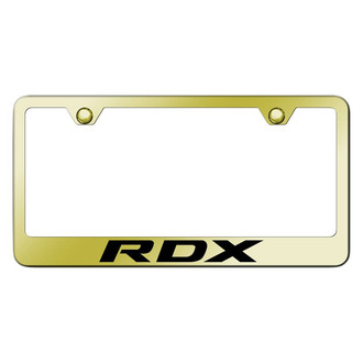 Autogold® - Gold License Plate Frame with Laser Etched RDX Logo