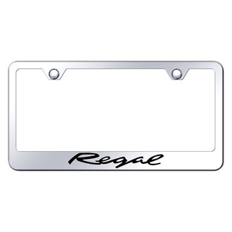 Autogold® - Chrome License Plate Frame with Laser Etched Regal Logo