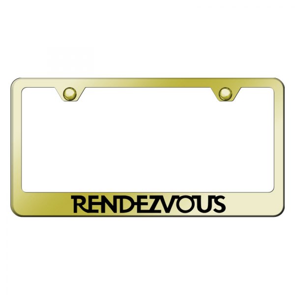 Autogold® - License Plate Frame with Laser Etched Rendezvous Logo