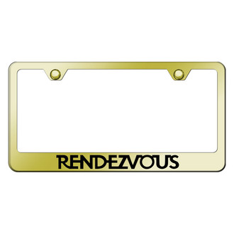 Autogold® - Gold License Plate Frame with Laser Etched Rendezvous Logo