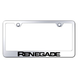 Autogold® - Chrome License Plate Frame with Laser Etched Renegade Logo