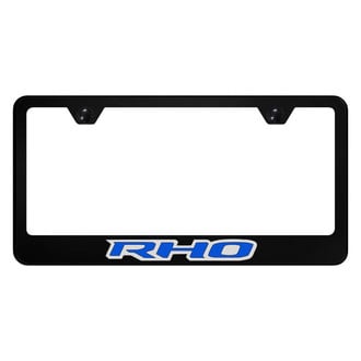 Autogold® - UV Printed Black License Plate Frame with RHO Logo