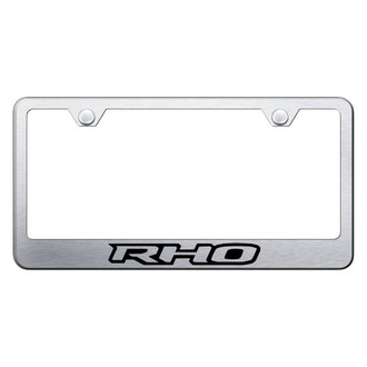 Autogold® - Brushed License Plate Frame with RHO Logo