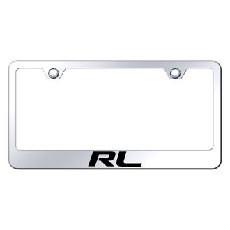 Autogold® - Chrome License Plate Frame with Laser Etched RL Logo
