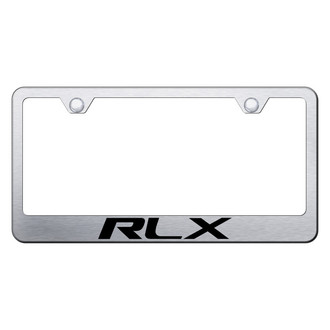 Autogold® - Brushed License Plate Frame with Laser Etched RLX Logo