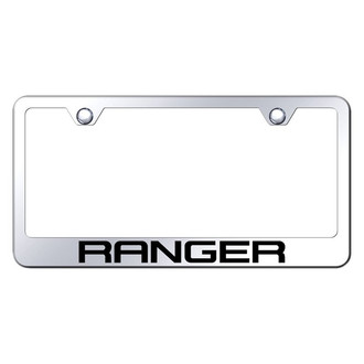 Autogold® - Chrome License Plate Frame with Laser Etched Ranger Logo