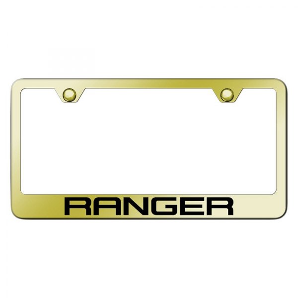 Autogold® - License Plate Frame with Laser Etched Ranger Logo