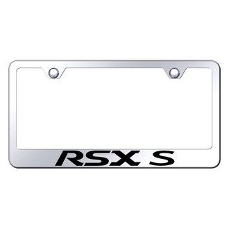 Autogold® - Chrome License Plate Frame with Laser Etched RSX-S Logo