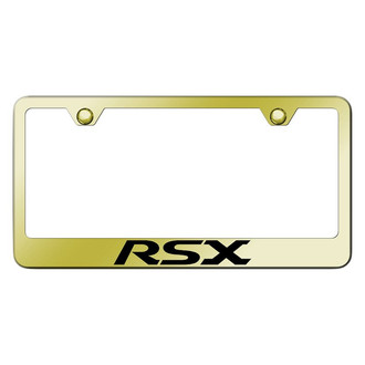 Autogold® - Gold License Plate Frame with Laser Etched RSX Logo