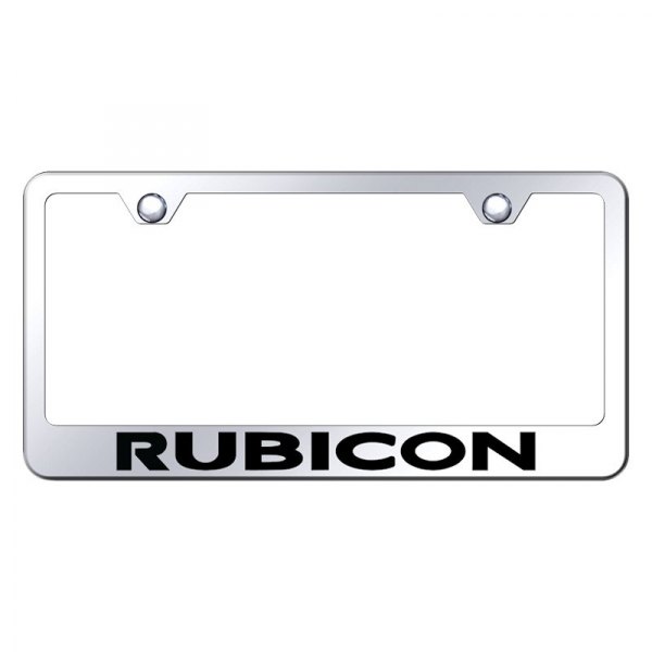 Autogold® - License Plate Frame with Laser Etched Rubicon Logo