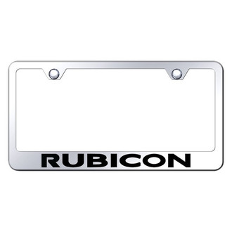 Autogold® - Chrome License Plate Frame with Laser Etched Rubicon Logo