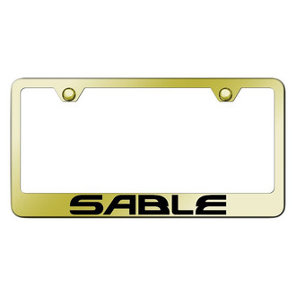 Autogold® - Gold License Plate Frame with Laser Etched Sable Logo