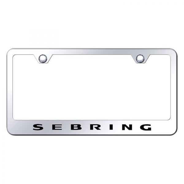 Autogold® - License Plate Frame with Laser Etched Sebring Logo