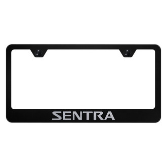 Autogold® - License Plate Frame with Laser Etched Sentra Logo