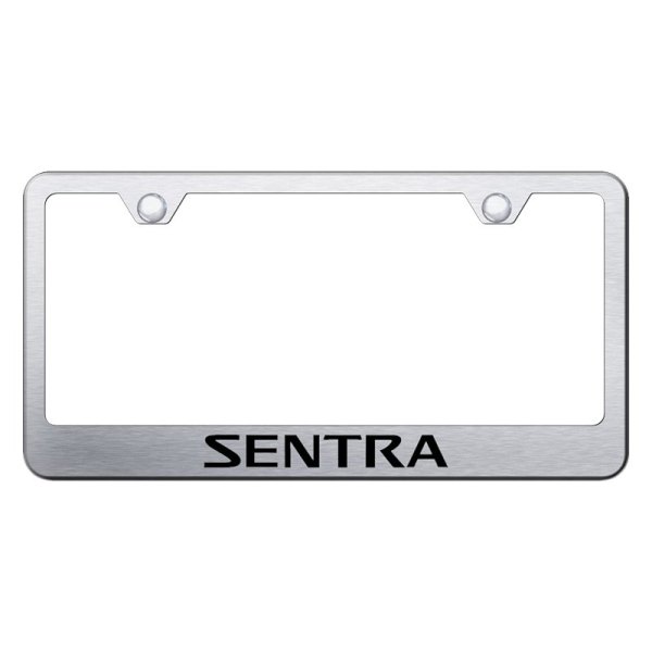 Autogold® - License Plate Frame with Laser Etched Sentra Logo