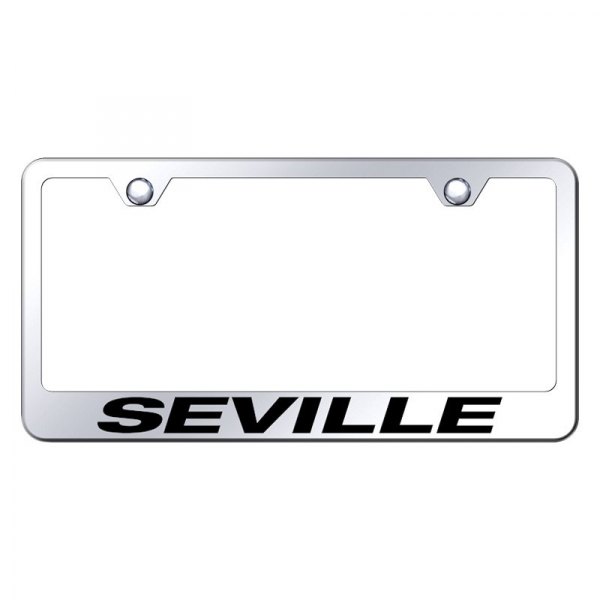 Autogold® - License Plate Frame with Laser Etched Seville Logo