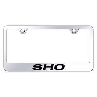 Autogold® - Chrome License Plate Frame with Laser Etched SHO Logo
