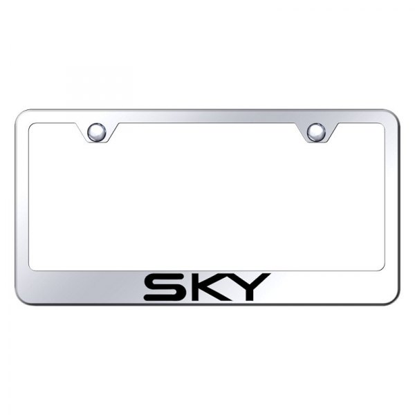 Autogold® - License Plate Frame with Laser Etched Sky Logo