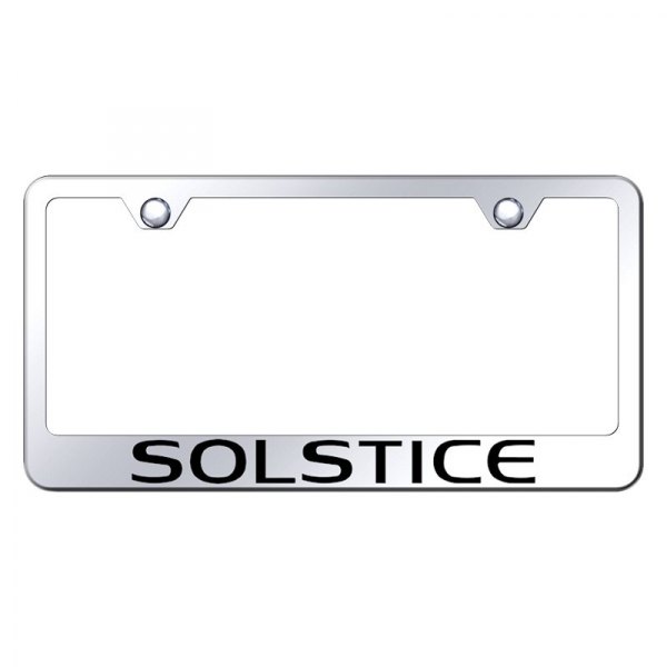 Autogold® - License Plate Frame with Laser Etched Solstice Logo