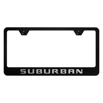 Autogold® - License Plate Frame with Laser Etched Suburban Logo